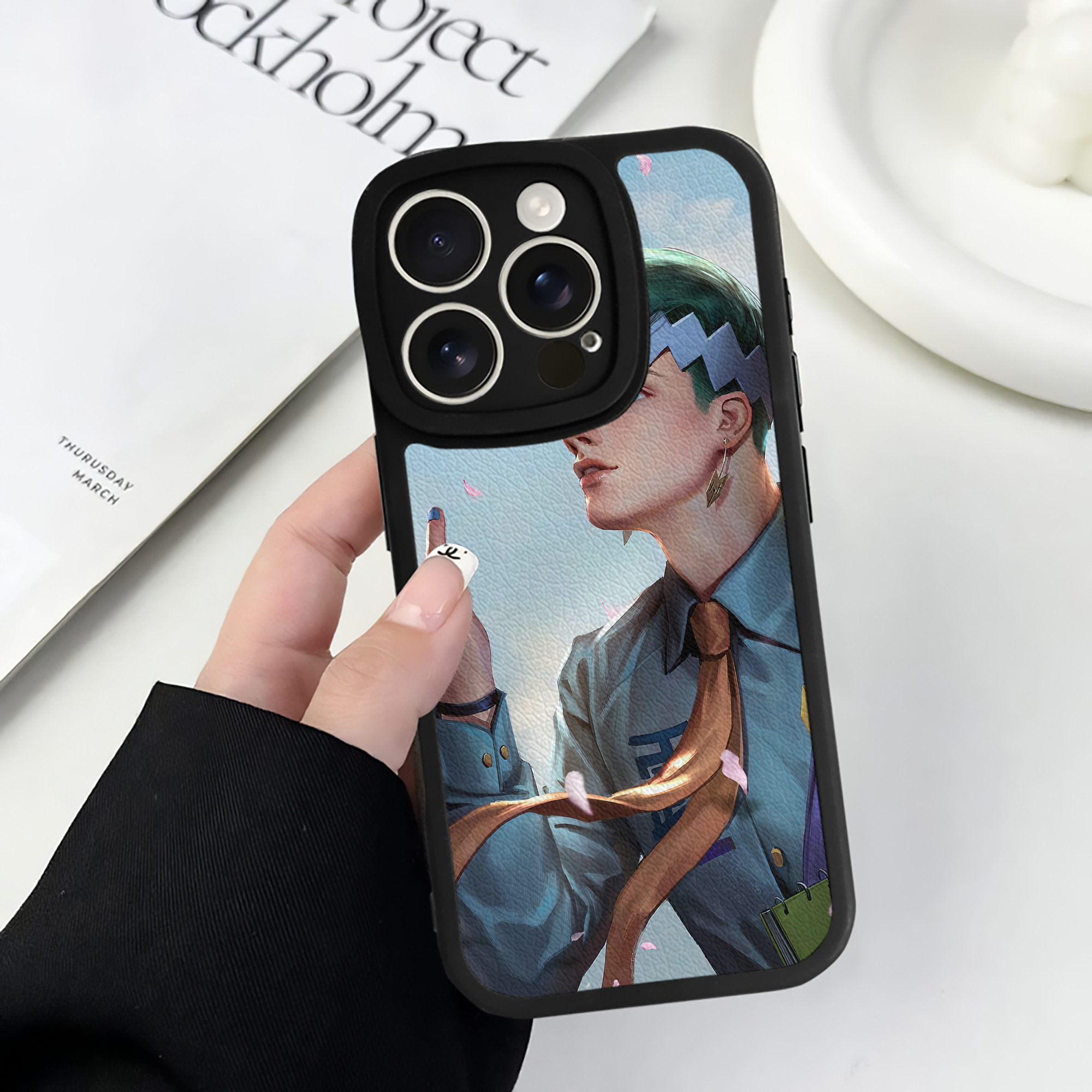 （画像用） ジョジョの奇妙な冒険 JoJo's Bizarre Adventure 【iPhone 16シリーズ対応】シリコンスマホケース（レザー調） 材質：シリコン